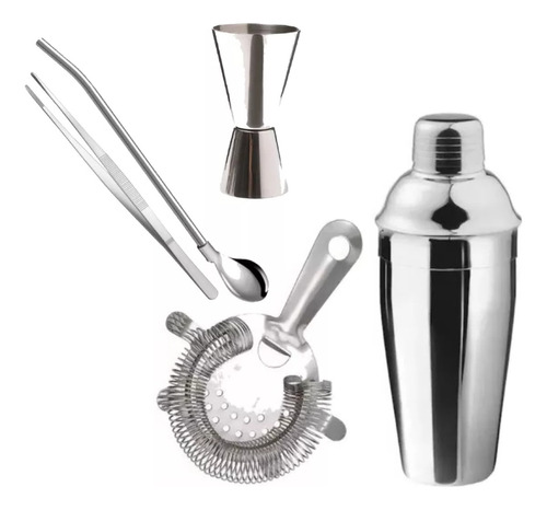 Kit Bartender Completo Barman Coctelera Para Tragos  Bebidas