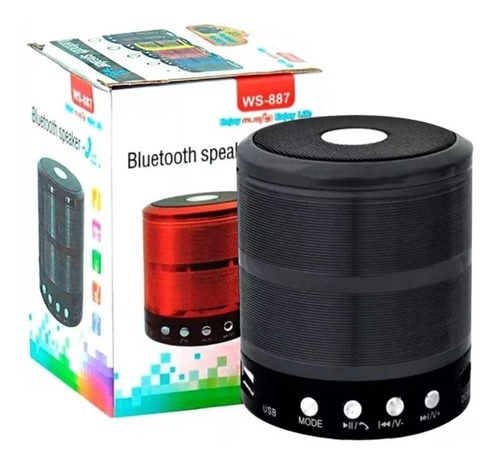 Som Portátil Bluetooth 5w Celular Sd Usb Radio Fm Ws