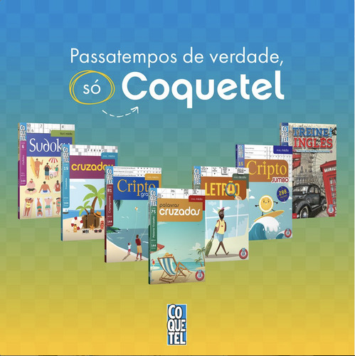 Livro Coquetel Mais 250: Numerox, Cruzadox, Duplex, Criptocruzada E Muitos Outros Jogos Nível Médio Ed 18, De A Coquetel. Editora Coquetel - Nf, Capa Mole, Edição 18 Em Português, 2022