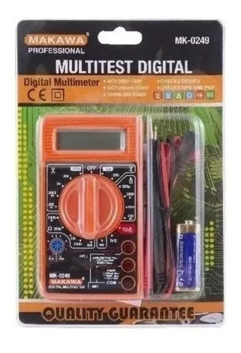 Tester Multitester Digital Básico - Makawa - Mk-0249