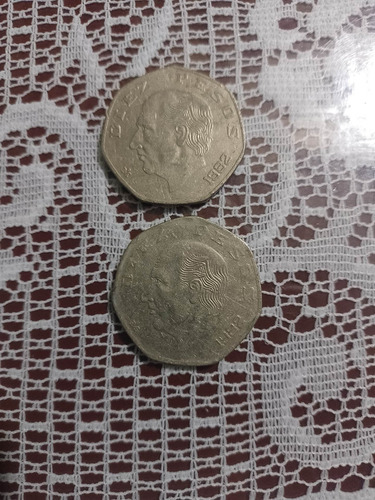 De Colección Set 2 Monedas $ 10 Pesos Miguel Hidalgo 1982 (Usado)