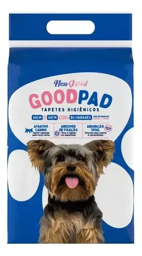 Tapete Higiênico GoodPad Cães E Gatos 60 x 60 30unidades