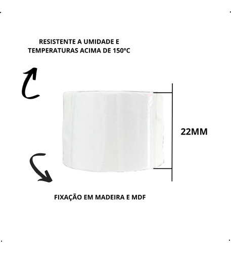 Fita Dupla Face Fast Fix Para Colar Fita Borda 22mmx10m Lisa