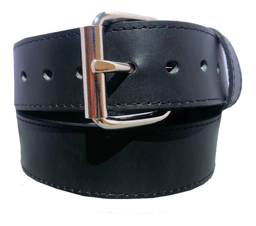 Cinturon Negro Piel Genuina Resistente Old Caborca 38mm