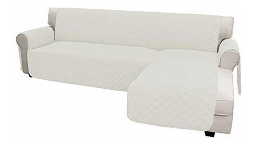 Funda Para Sofa Easy-going En Forma De L Color Marfil Suave