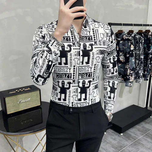 Camisa retro hombre best sale
