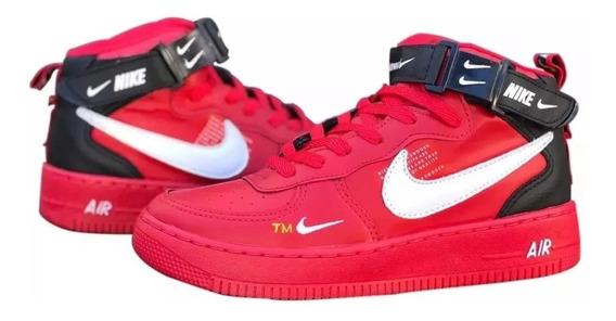 nike botinha vermelho