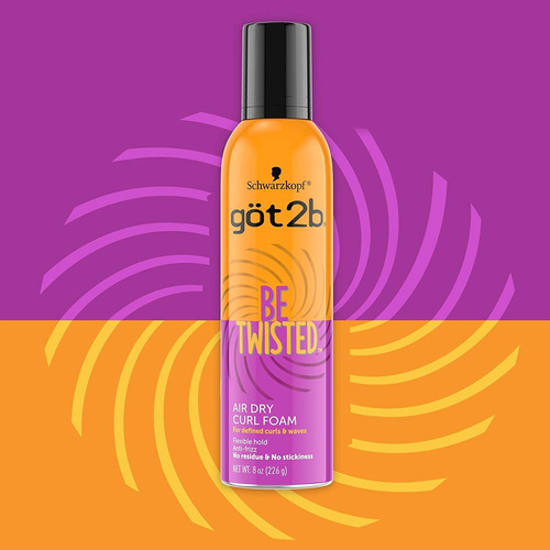 Got2b Be Twisted Air Dry - Espuma Rizada, 8 Onzas