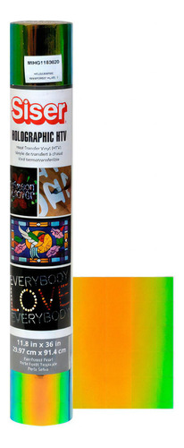 Vinil Textil Siser Holographic Rollo 91x30 Cm Color Color Raiorest Pearl