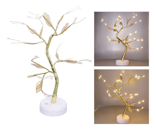 Árbol Noche Luz Control Táctil Mesa Rama Ajustable Led