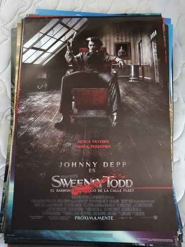 Afiche-póster De Película De Cine Original Sweeney Todd