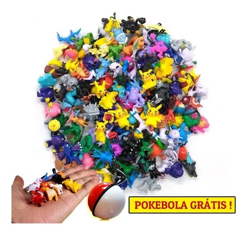 Kit 24 Miniatura Pokémon 3 Cm Brinquedo Coleção + 2 Pokebola