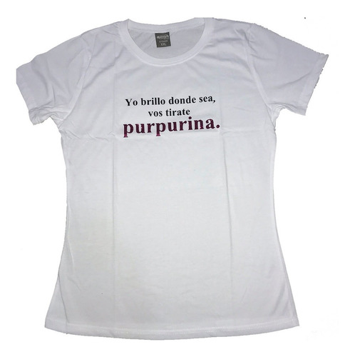 Remera Purpurina Camiseta , Estampada Personalizada Diseños.