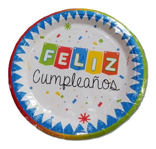 Platos Feliz Cumpleaños Niño