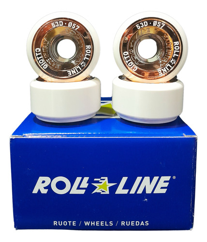 4 Ruedas Roll Line Giotto 49d 53d Patin Artistico Nuevas