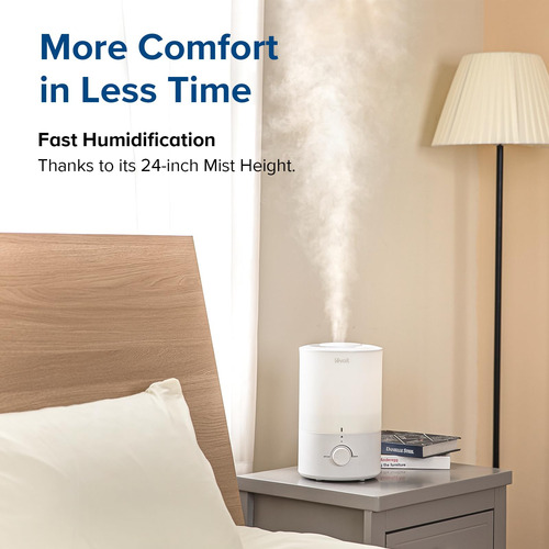 Humidificador Silencioso 3 Litros Difusor Aceite 360 Grados