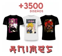 Comprar Vector Diseños Polos Animes Sublimacion Dtf Serigrafia Dtg
