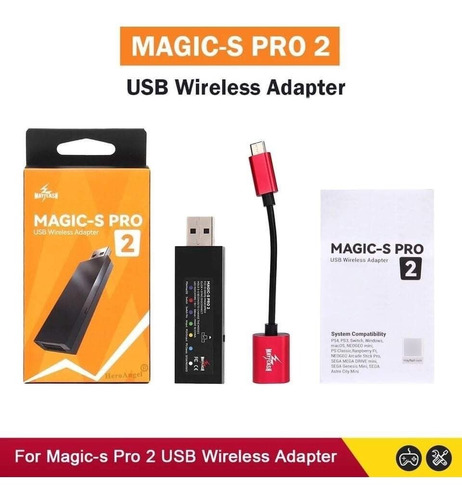 Adaptador De Controlador Inalambrico Magic-s Pro