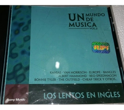 Un Mundo De Musica 2 - Los Lentos En Ingles - Cd - Original!
