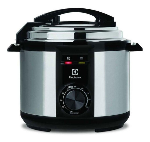 Panela De Pressão Elétrica Electrolux 5 Lit Inox Com Preto