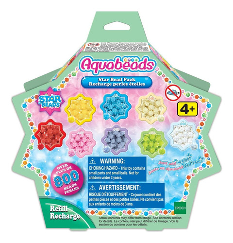 Brinquedo Aquabeads Star Beads Pack Perolado Com 800 Beads