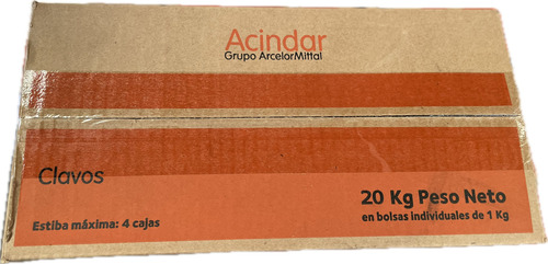 Clavos Punta Paris 3 PuLG X 20 Kg Acindar Abaco