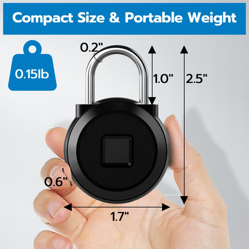 Candado Inteligente Eseesmart De Huellas Dactilares Bluetoot