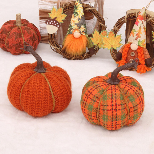 4 Adorno De Calabaza, Calabaza De Punto, Calabaza 5 Pulgadas