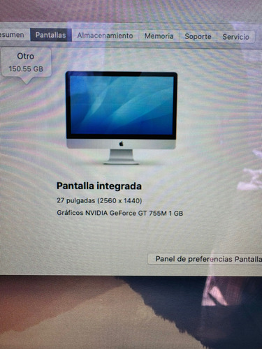Apple iMac 27 Con Pantalla Retina 4k, Intel Core I5, 8 Gb (Usado)