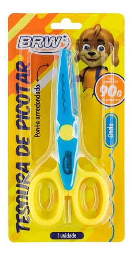 Tesoura De Picotar Papel Decorativa Onda Brw 01un