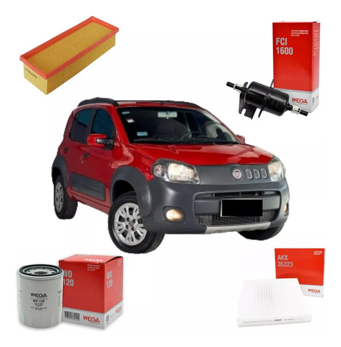 Kit De Filtros Fiat Uno Way