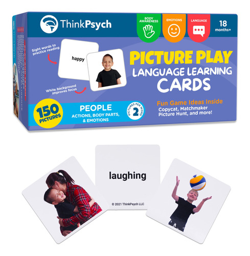 Thinkpsych Tarjetas Gruesas Y Duraderas Para Niños Pequeñ.