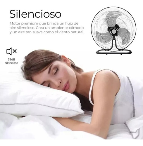 2p Ventilador 18 PuLG Pedestal Piso Pared 3 En 1 Aspas