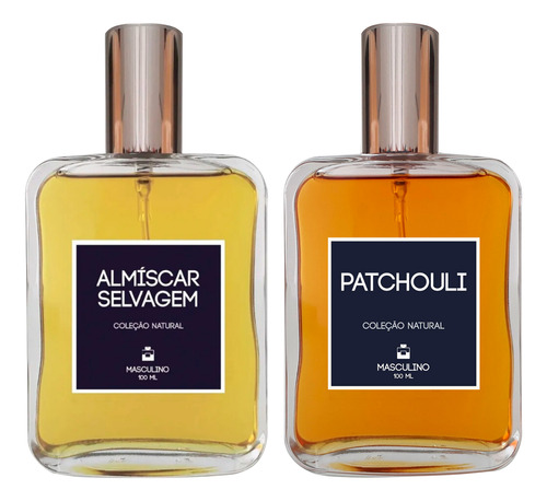 Kit Perfume - Almíscar Selvagem + Patchouli Clássico 100ml