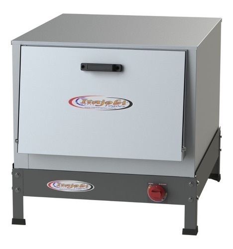 Forno Pequeno Inox Mesa B.p C/ Tampa Inox 48 Litros