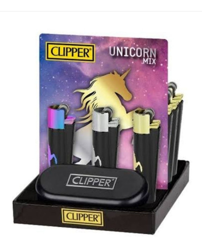 Encendedor Clipper Metálico De Colección Unicorn Mix!!