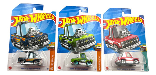 3 Camionetas Hot Wheels Chevy Toon'd 83 Chevy Silverado 