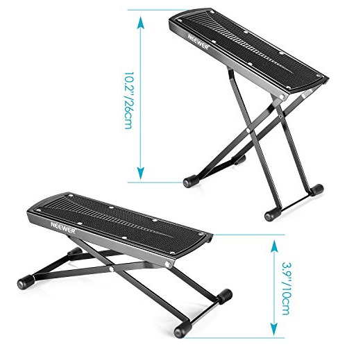 2 Pack Guitar Foot Rest Made Of Solid Iron Provid Six With