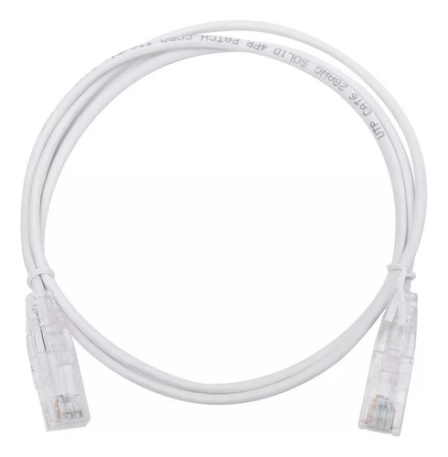 Cable De Red Utd Patch Cord 1 Metro Cat 6 A Blanco