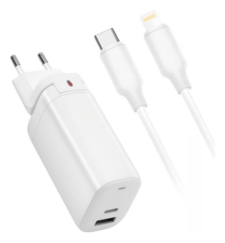 Carg. De Pared Qualcom C/puerto Tipo C Y Cable Lighntning