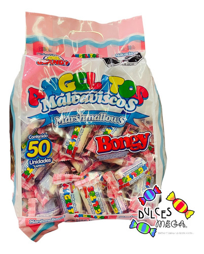 Delicias Malvavisco Bongy -sabores Frutales -embolsado- 50pz