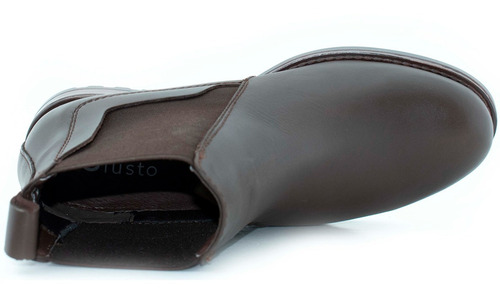 Imagen 5 de 5 de Botin De Hombre Piel Chelsea Con Resorte Comodo Giusto 15003
