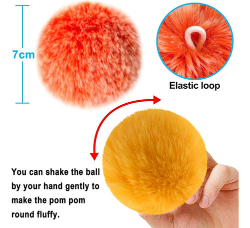Juego De 160 Piezas De Llavero Con Pompones Y Borlas Con Pom