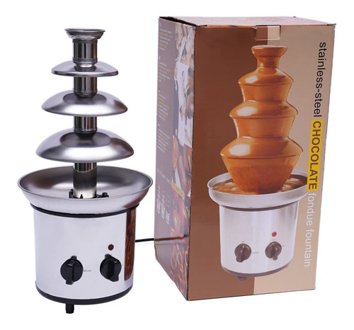 Fuente Fiesta Chocolate 4 Nivel Maquina Electrica Acero Para