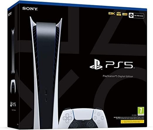 Imagen 2 de 2 de Sony Playstation 5 Digital- Disco + 2 Mandos Y Juegos Adicio
