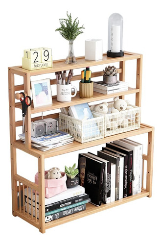 Organizador Estante De Cocina Multiuso De Madera 66x60x23