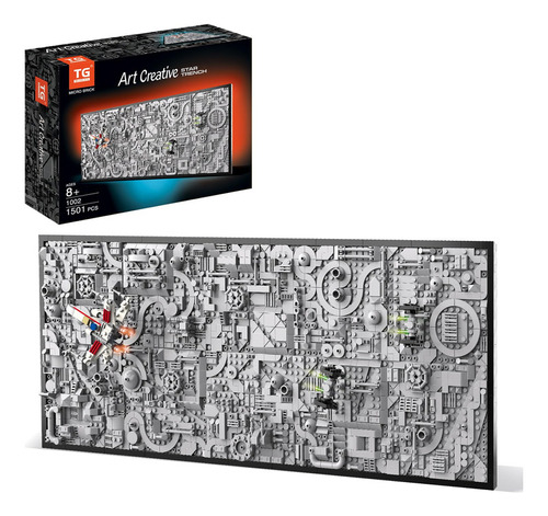 Tg Blocks Star Trench 3d Wars Run Wall Art Kit De Manualidad