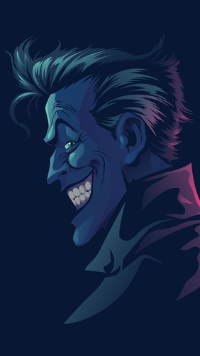 Póster Joker Guasón Batman Cómics Dc Papel Hd Blueback 60x90