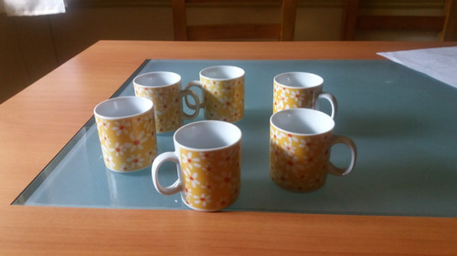 Tazas De Cafe De Ceramica Decorada