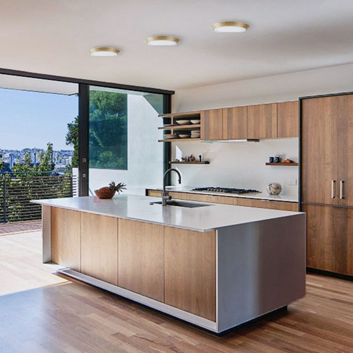 Plafón Techo Fit Big Madera Torneada Lampara Led